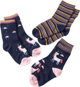 ALANA Kinder Socken, Gr. 31/33, mit Bio-Baumwolle, blau