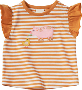 ALANA Baby Shirt, Gr. 68, aus Bio-Baumwolle, orange