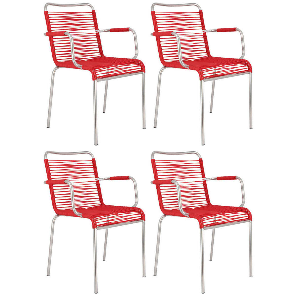 Bild 1 von Jan Kurtz GARTENSESSEL-SET Rot, Alu