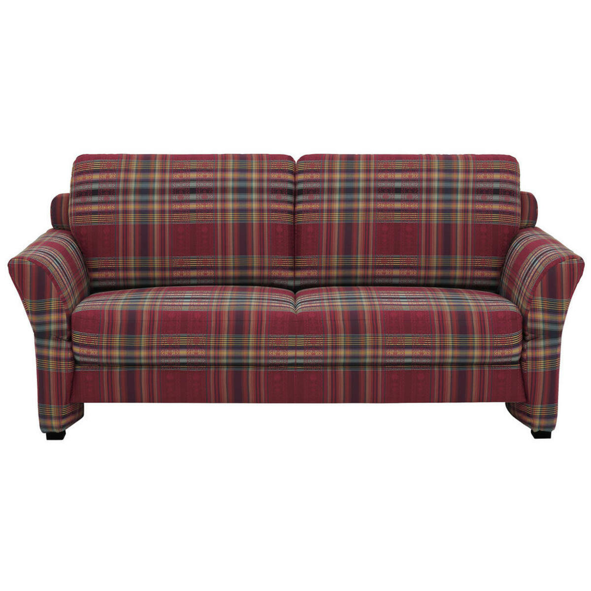 Bild 1 von Elegando DREISITZER-SOFA Dunkelrot, Weinrot