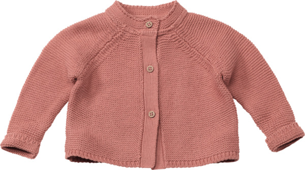 Bild 1 von ALANA Baby Strickjacke, Gr. 56, aus Bio-Baumwolle, rosa