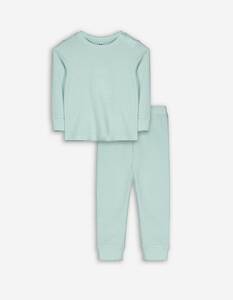 Baby Set aus Langarmshirt und Leggings - einfarbig