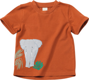 ALANA Kinder Shirt, Gr. 98, aus Bio-Baumwolle, braun