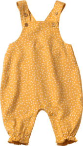ALANA Baby Latzhose, Gr. 62, aus Bio-Baumwolle, gelb
