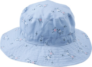 PUSBLU Kinder Hut, Gr. 54/55, aus Baumwolle, blau