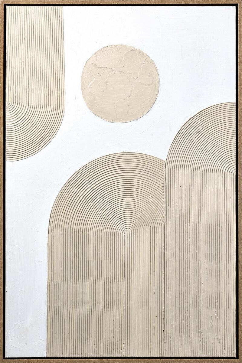 Bild 1 von Keilrahmenbild Denise in Weiß/Beige ca. 60x90cm