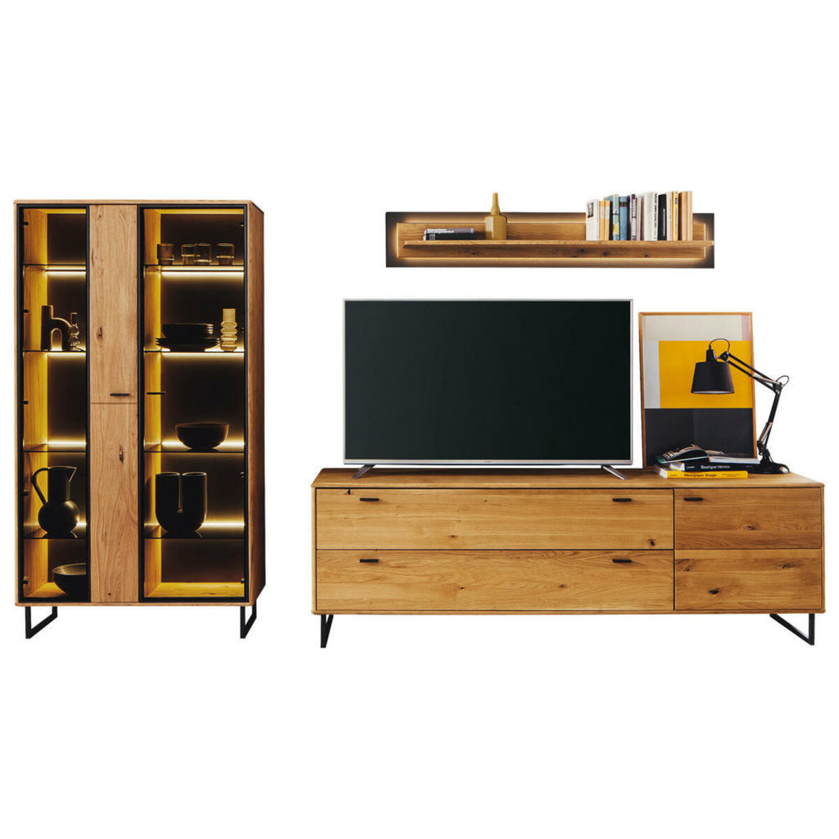 Bild 1 von MID.YOU WOHNWAND Wildeiche, Anthrazit