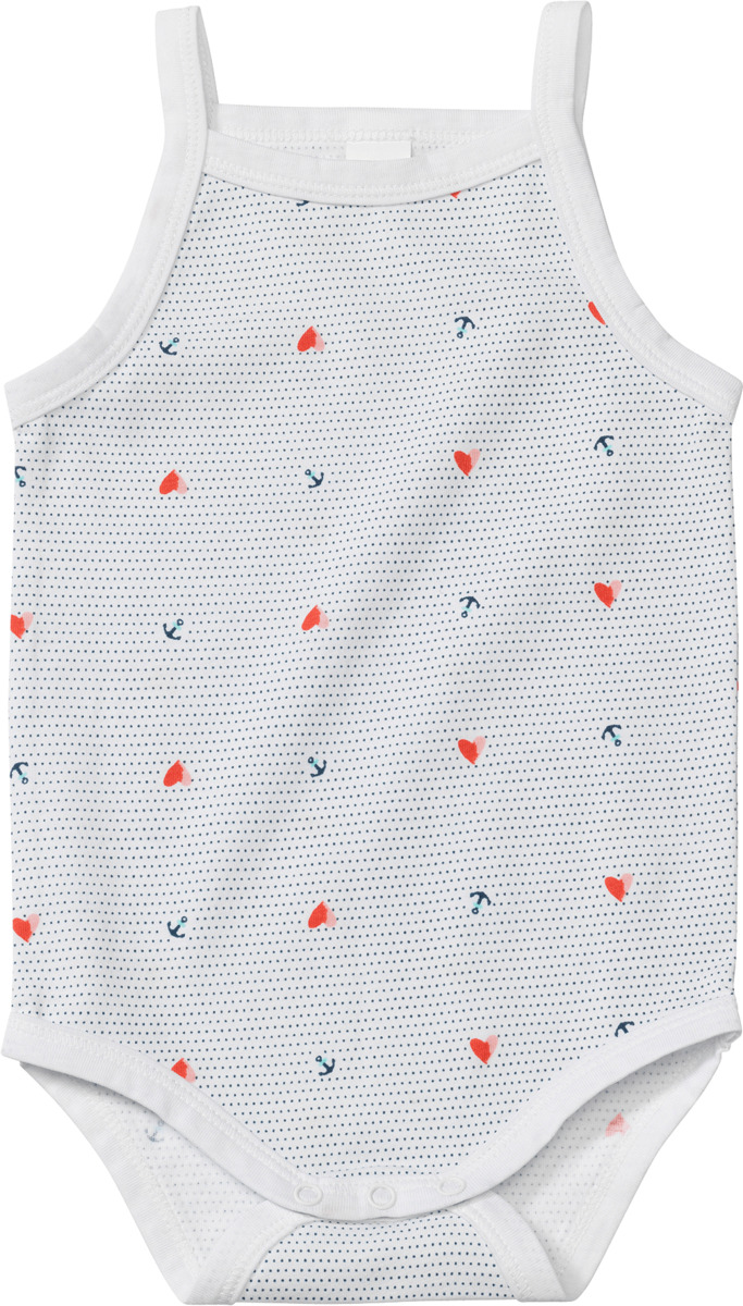 Bild 1 von PUSBLU Baby Body, Gr. 62/68, aus Bio-Baumwolle, weiß