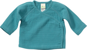 ALANA Baby Langarmshirt, Gr. 62, aus Bio-Baumwolle, blau