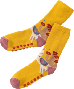 PUSBLU Kinder ABS Socken, Gr. 29/31, mit Baumwolle, gelb
