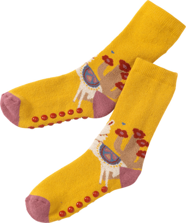 Bild 1 von PUSBLU Kinder ABS Socken, Gr. 29/31, mit Baumwolle, gelb