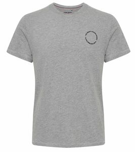 BLEND Tee Herren Baumwoll-T-Shirt nachhaltiges Kurzarm-Shirt 20712057 200274 Grau