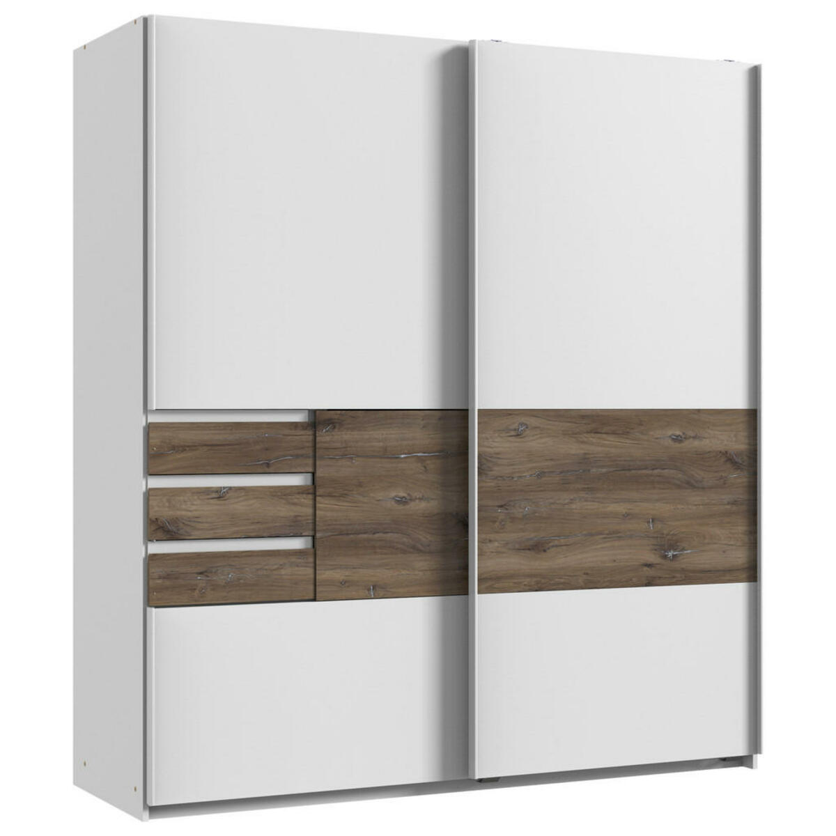 Bild 1 von Modante SCHWEBETÜRENSCHRANK Weiß, Eiche