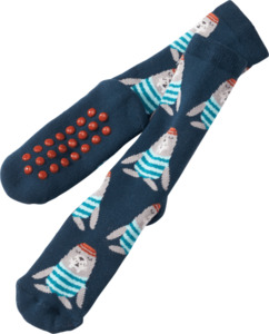 PUSBLU Kinder ABS Socken, Gr. 29/31, mit Baumwolle, blau