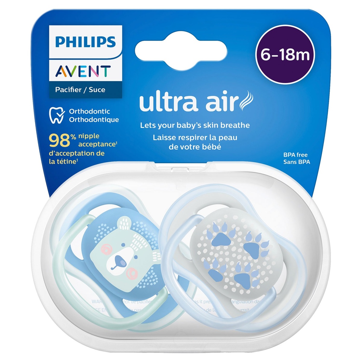 Bild 1 von PHILIPS Avent Ultra Air Schnuller, 2er-Set