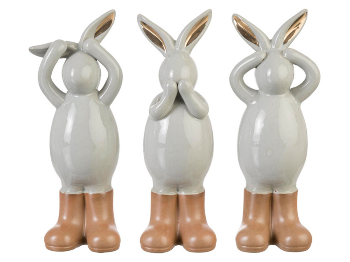 Bild 1 von Pureday Deko Hasen, aus Porzellan