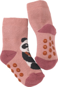 PUSBLU Baby ABS Socken, Gr. 18/19, mit Baumwolle, rosa