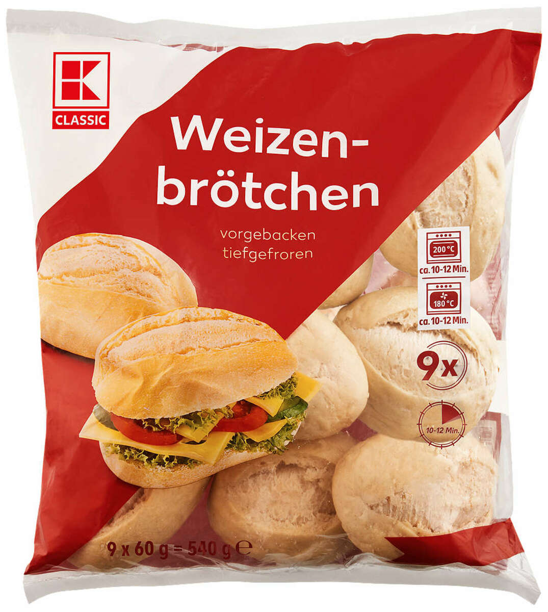 Bild 1 von K-CLASSIC Weizenbrötchen