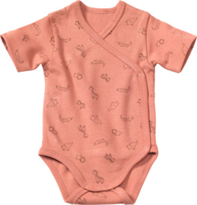 ALANA Baby Wickelbody, Gr. 62/68, aus Bio-Baumwolle, rosa