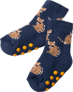 PUSBLU Baby ABS Socken, Gr. 18/19, mit Baumwolle, blau