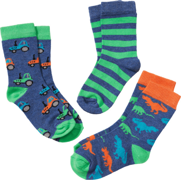 Bild 1 von ALANA Kinder Socken, Gr. 19/22, mit Bio-Baumwolle, grün, blau