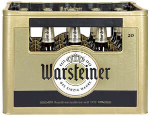 WARSTEINER Premium Pilsener Kasten mit 20 x 0,5 Liter Flaschen