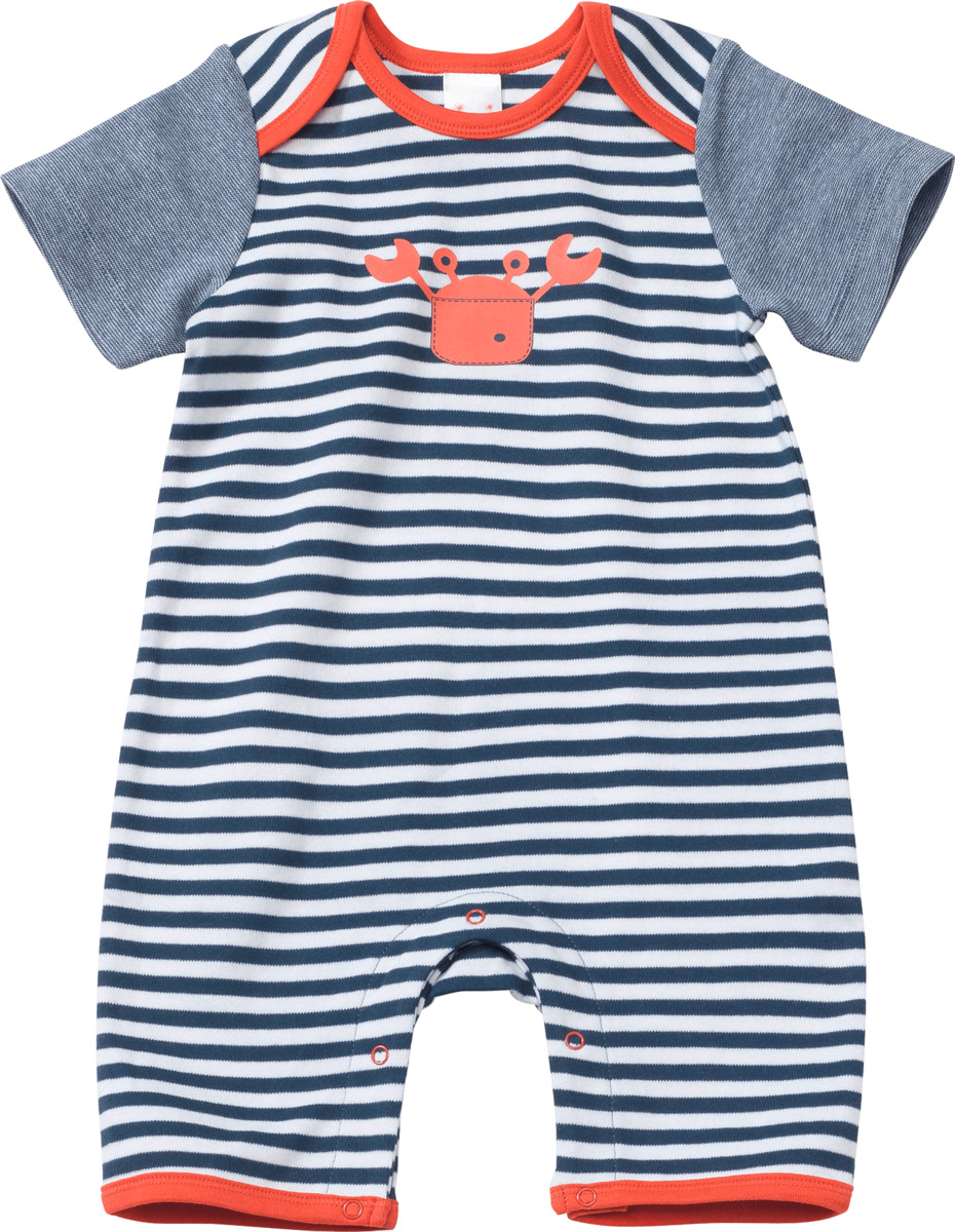 Bild 1 von PUSBLU Kinder Schlafanzug, Gr. 98/104, aus Bio-Baumwolle, blau