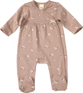 ALANA Baby Schlafanzug, Gr. 62/68, aus Bio-Baumwolle, beige