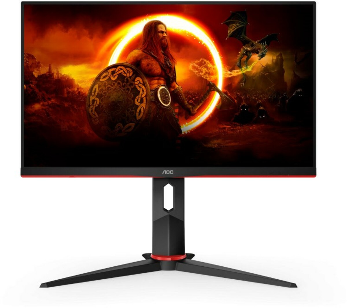 Bild 1 von Q24G2A/BK 60 cm (24") Gaming Monitor schwarz/rot / F