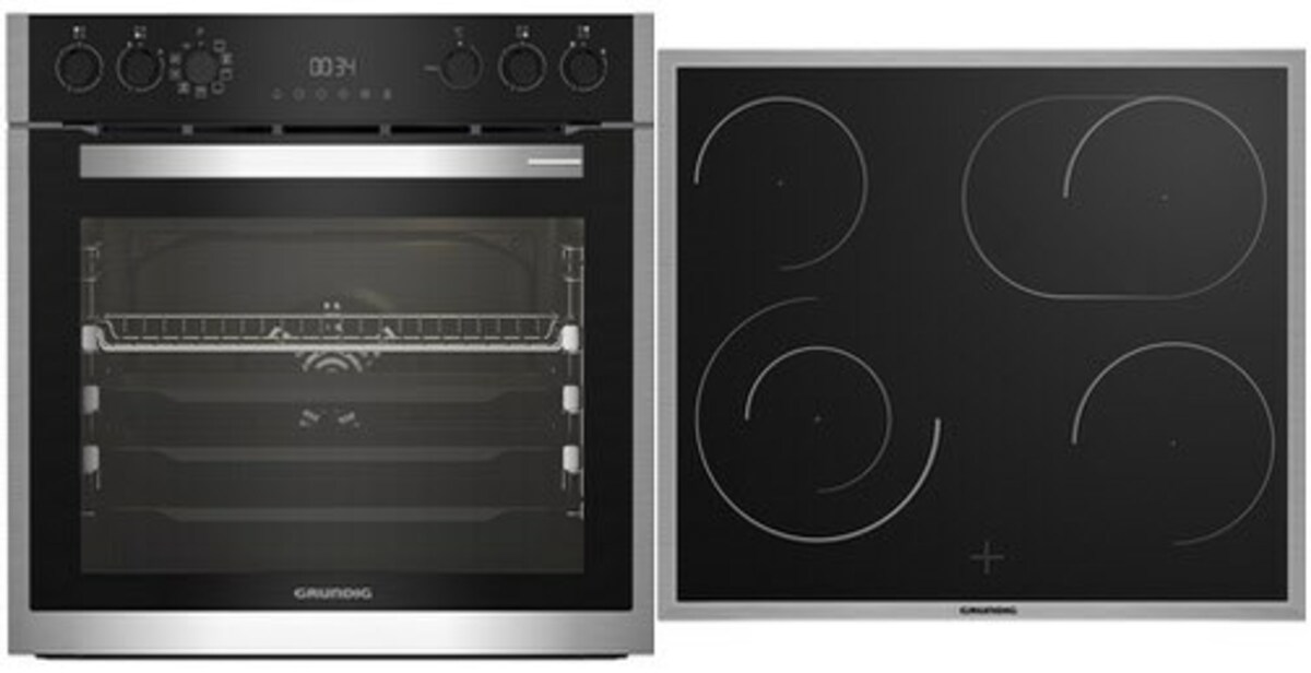 Bild 1 von GR5500 GEHM 19310 BP Herdset edelstahl/cleansteel + edelstahl / A+