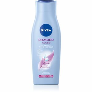 Nivea Diamond Gloss Pflegeshampoo für strapaziertes Haar ohne Glanz 400 ml