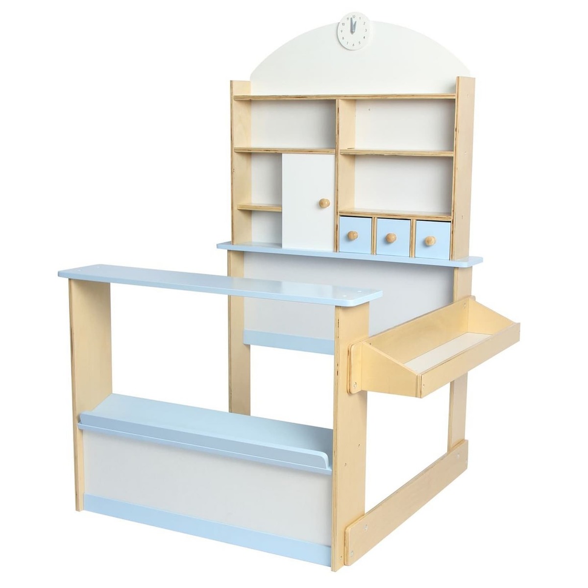 Bild 1 von Coemo Kaufladen Lilly Holz Blau Kaufmannsladen Supermarkt