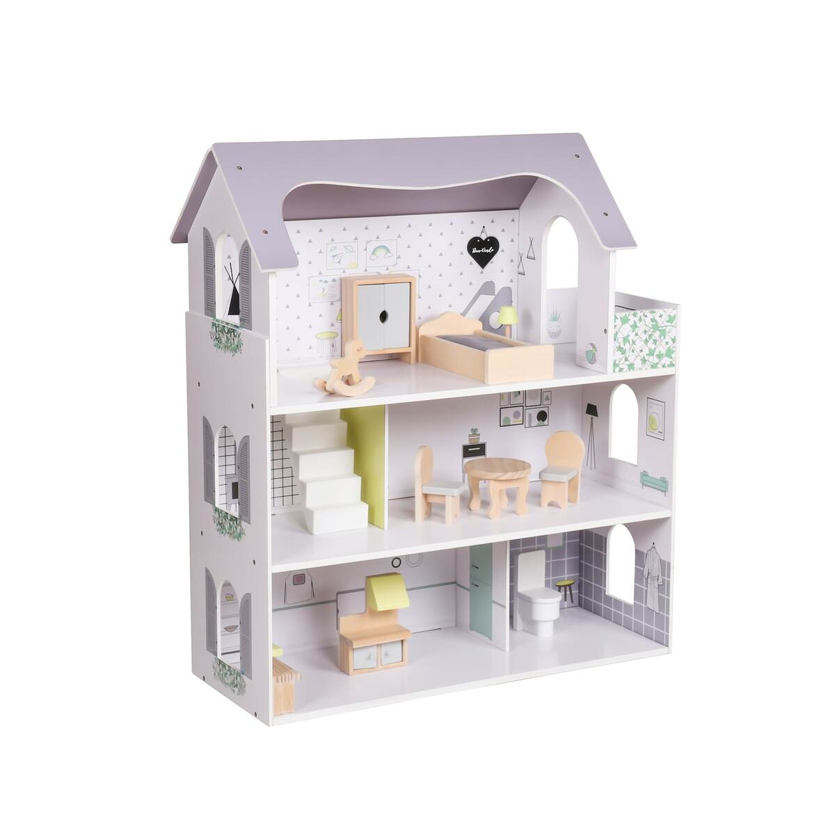 Bild 1 von Coemo Puppenhaus Anna Villa möbliert 3 Etagen