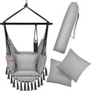 Bild 1 von KESSER® Hängesessel mit 2 Kissen Getränkehalter & Bücherfach - Safari XXL Hängestuhl für Erwachsene & Kinder Hängematte bis 150 kg Hängesitz Aufhängung Indoor & Outdoor Wohn & Garten Terrass