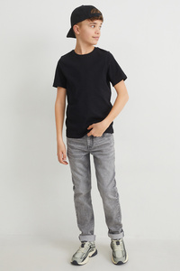 C&A Slim Jeans-Jog Denim, Grau, Größe: 176