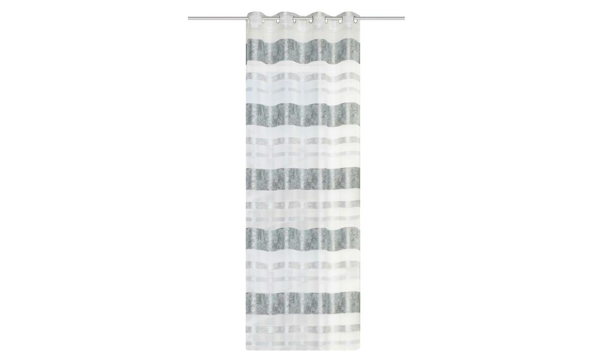 Bild 1 von Ösenschal blau Maße (cm): B: 140 H: 245 Gardinen & Sichtschutz