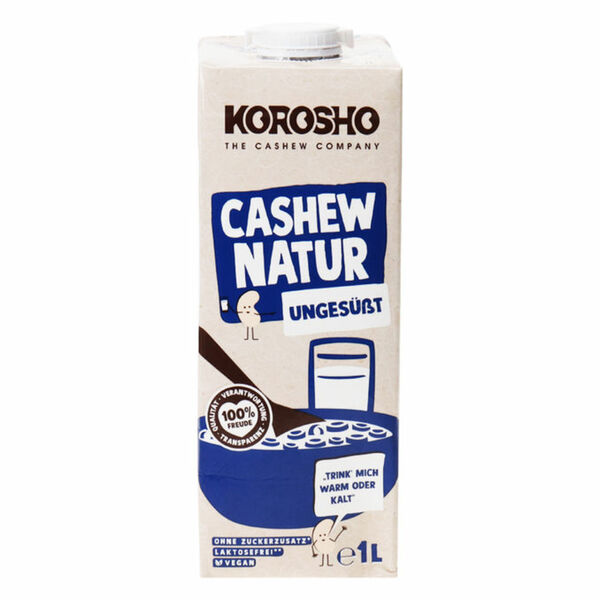 Bild 1 von Korosho 4 x Cashewdrink Natur ungesüßt