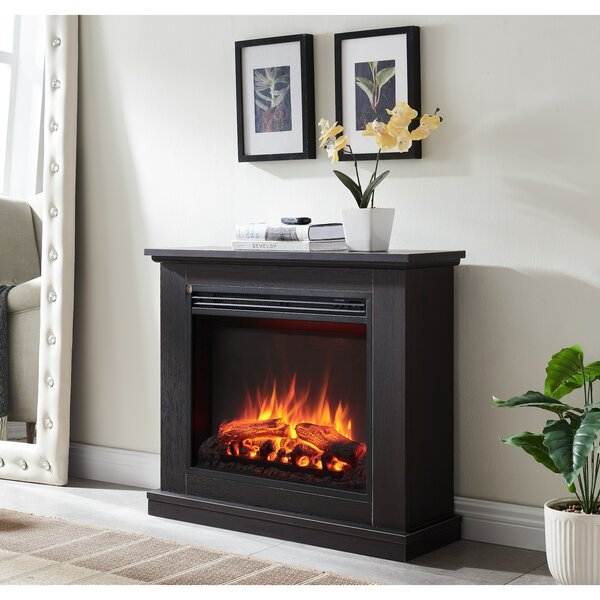 Bild 1 von CrownFlame Elektrokamin Phanos 69,3 x 82,4 x 27,9 cm dunkelbraun