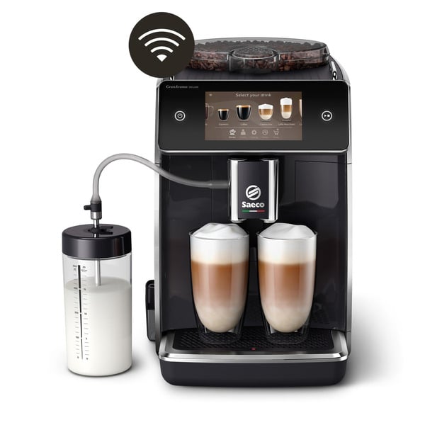Bild 1 von SAECO SM6680/00 GranAroma Deluxe 18 Kaffeespezialitäten Kaffeevollautomat Klavierlack-Schwarz