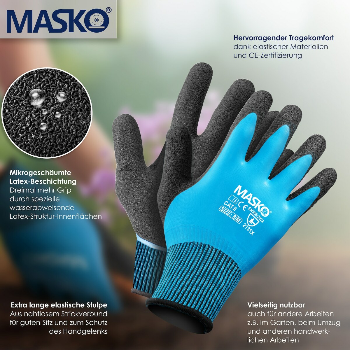 Bild 1 von MASKO® Drehmomentschlüssel 6tlg. Set 40-210Nm 1/2 ' CV inkl. 3 Stecknüssen 17mm, 19mm, 21mm  und Verlängerung 125mm  inkl. Koffer +/- 4% Toleranz  Reifenschlüssel Auto Drehmoment-Schlüssel