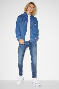 C&A Skinny Jeans-LYCRA®, Blau, Größe: W34 L32