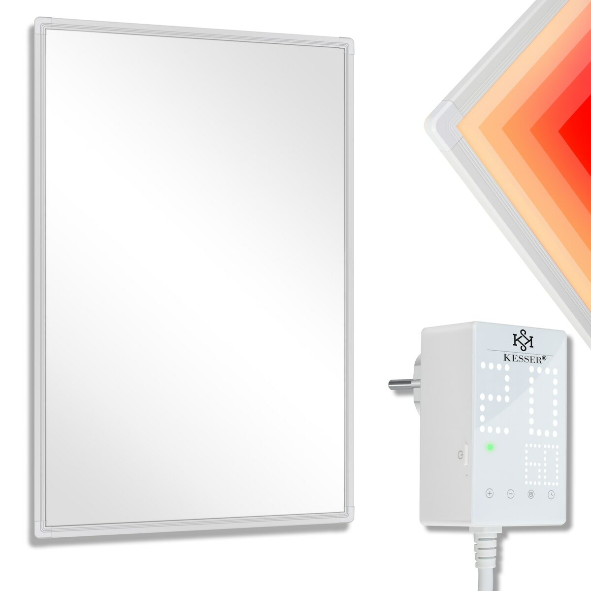 Bild 1 von KESSER® Infrarotheizung Mit Thermostat Infrarot Wandheizung Elektroheizung IP44
