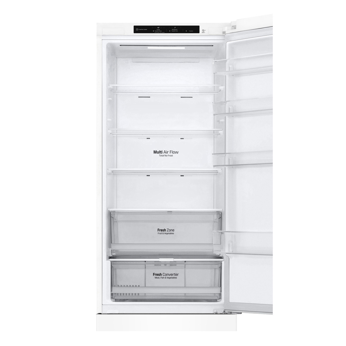 Bild 3 von LG GBP62SWNAC Serie 6 Kühlgefrierkombination (A, 110 kWh, 2030 mm hoch, Super White)