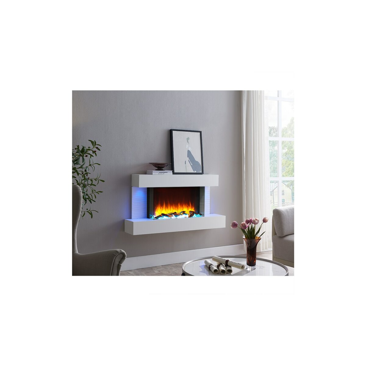 Bild 1 von RICHEN Elektrokamin Aieda - Wandkamin