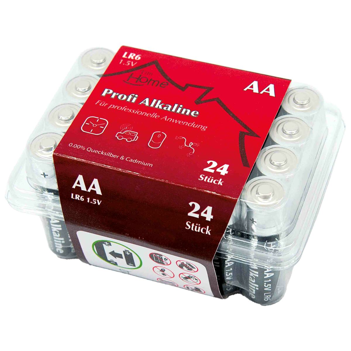 Bild 1 von Tim Home Alkaline Batterien AA 24 Stk. 2750 mAh