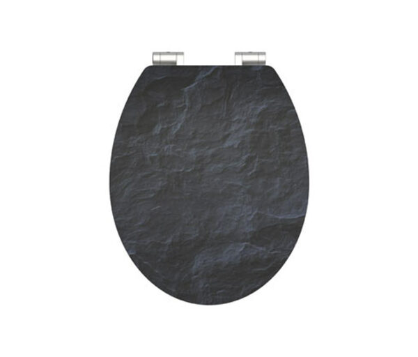 Bild 1 von Schütte MDF High-Gloss WC-Sitz mit Absenkautomatik »Black Stone«