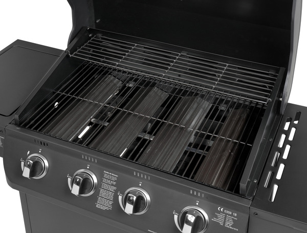 Bild 3 von EL FUEGO AY 563 Columbus 4 + 1 Gasgrill, Schwarz (15220 Watt)