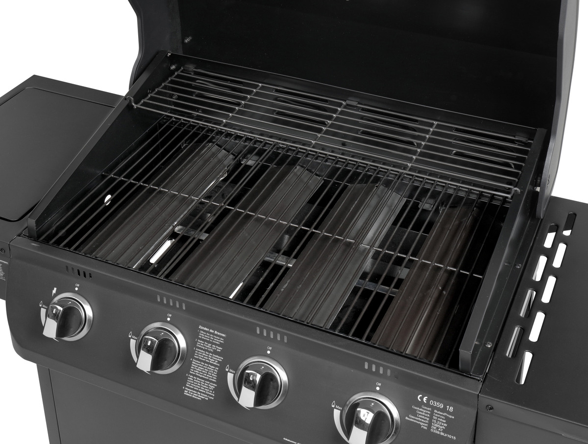 Bild 3 von EL FUEGO AY 563 Columbus 4 + 1 Gasgrill, Schwarz (15220 Watt)