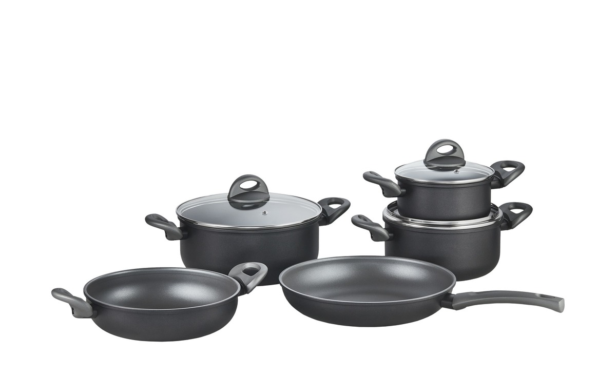 Bild 1 von Topfset, 5tlg 5-teilig Sandra schwarz Aluminium Töpfe & Pfannen