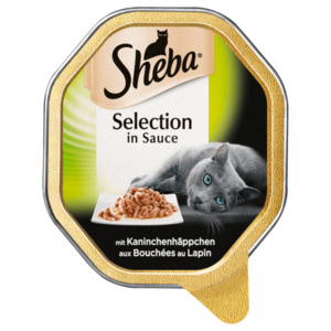 Sheba Katzenfutter Selection in Sauce mit Kaninchenhäppchen 85g